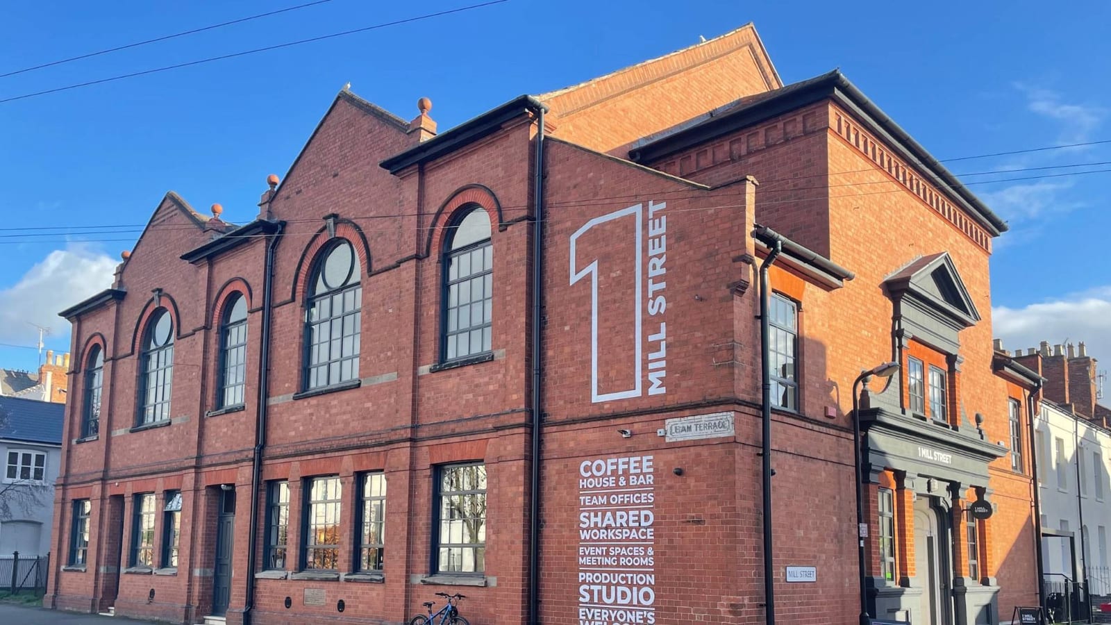 The red-brick building at 1 Mill Street, Leamington Spa