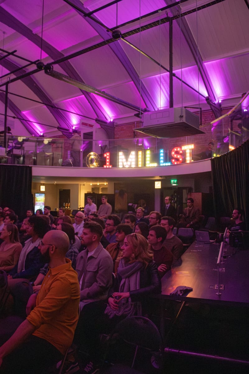 A packed event under the 1 Mill St lights