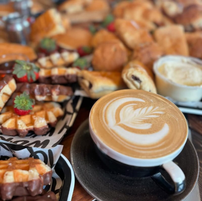 Coffee and pastries at Forrest Coffee House, Leamington Spa