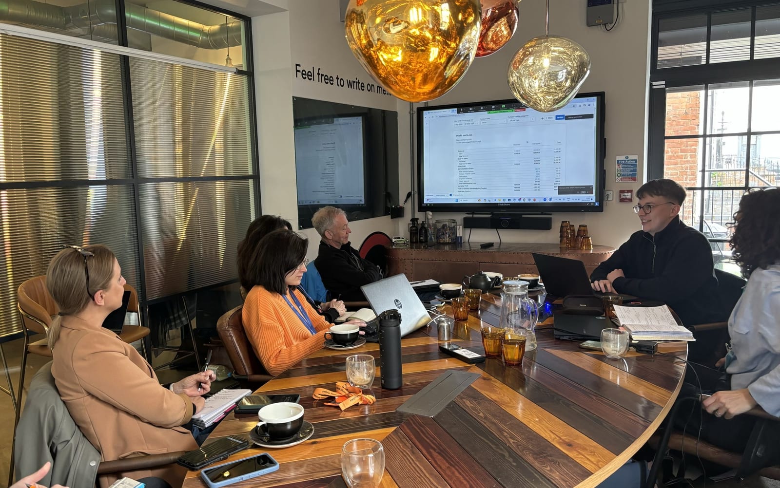 A workshop session in one of the meeting rooms at 1 Mill Street