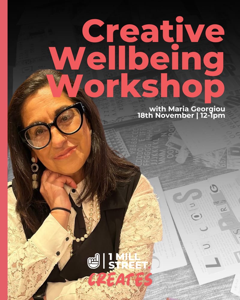 lady with glasses smiling at the camera with text around this
