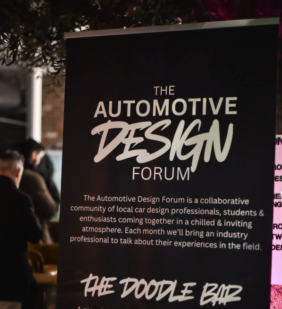 pull up banner design with whote text in black background